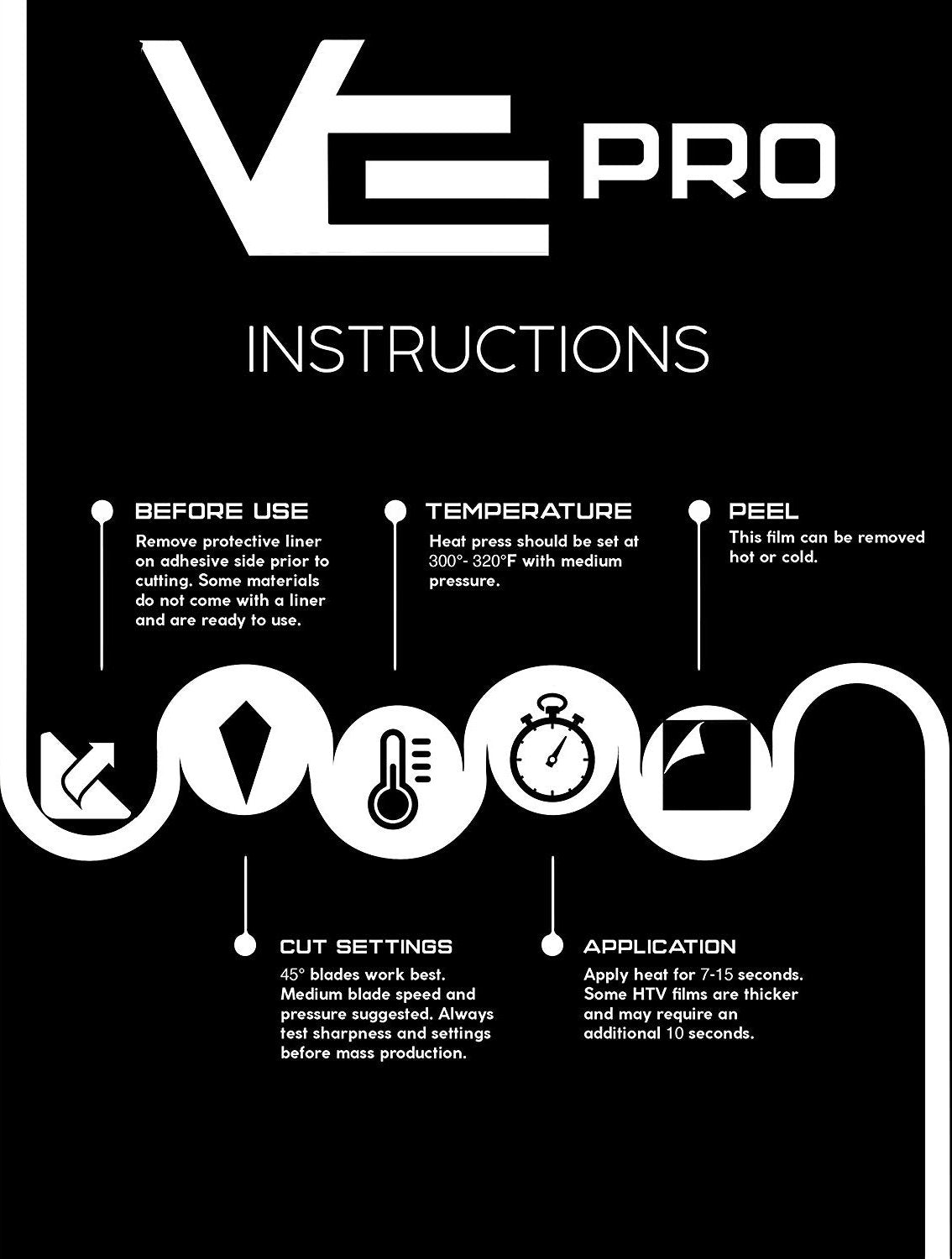 v2 pro heat transfer vinyl film instructions
