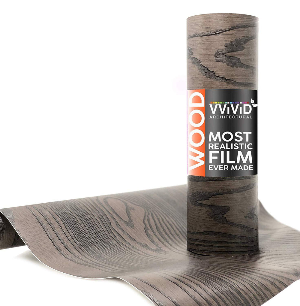 VViViD Chocolate Brown Ash Wood Architectural Film