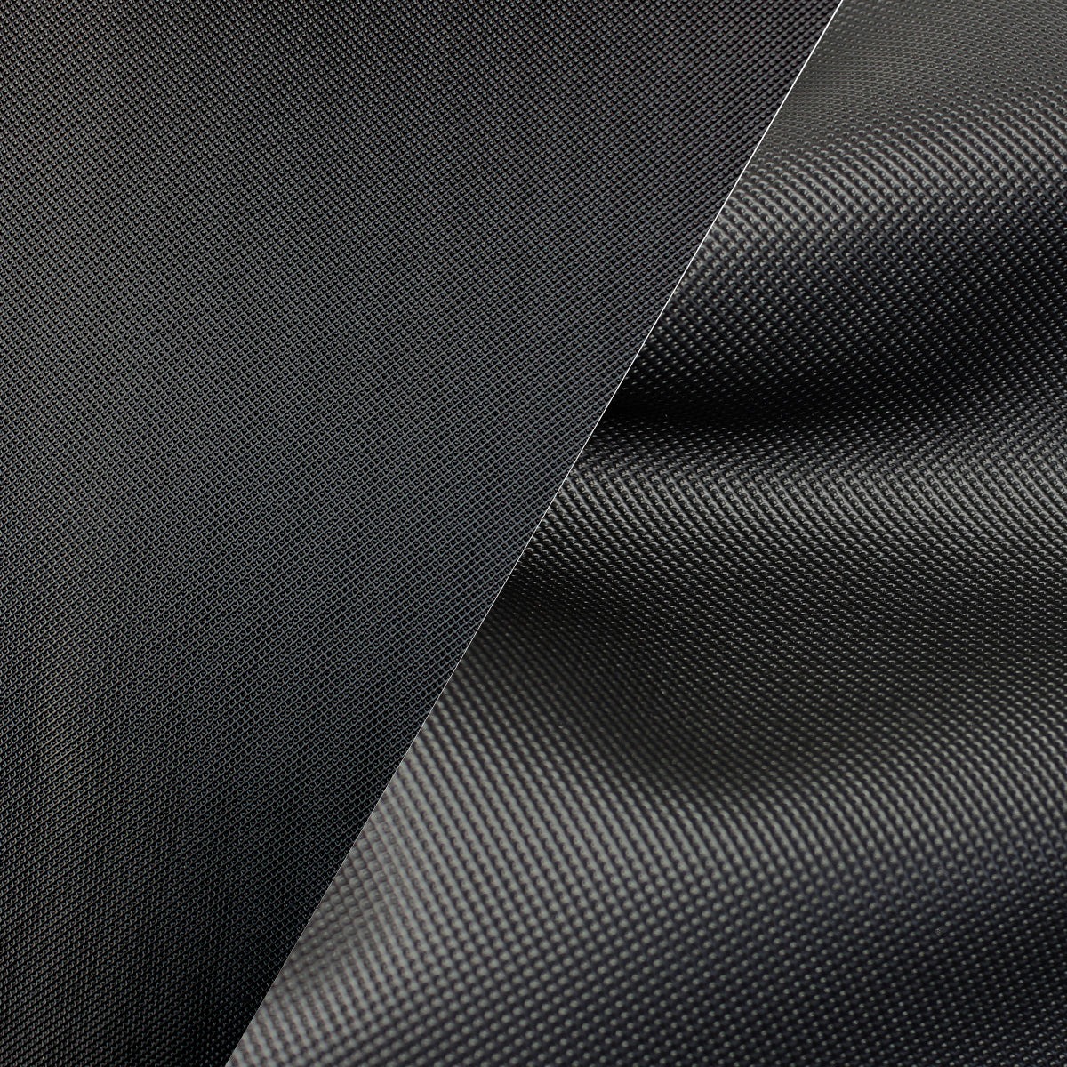 Bycast65 Black Matte Gloss Satin Mesh Pattern Faux Leather Marine Vinyl Fabric display