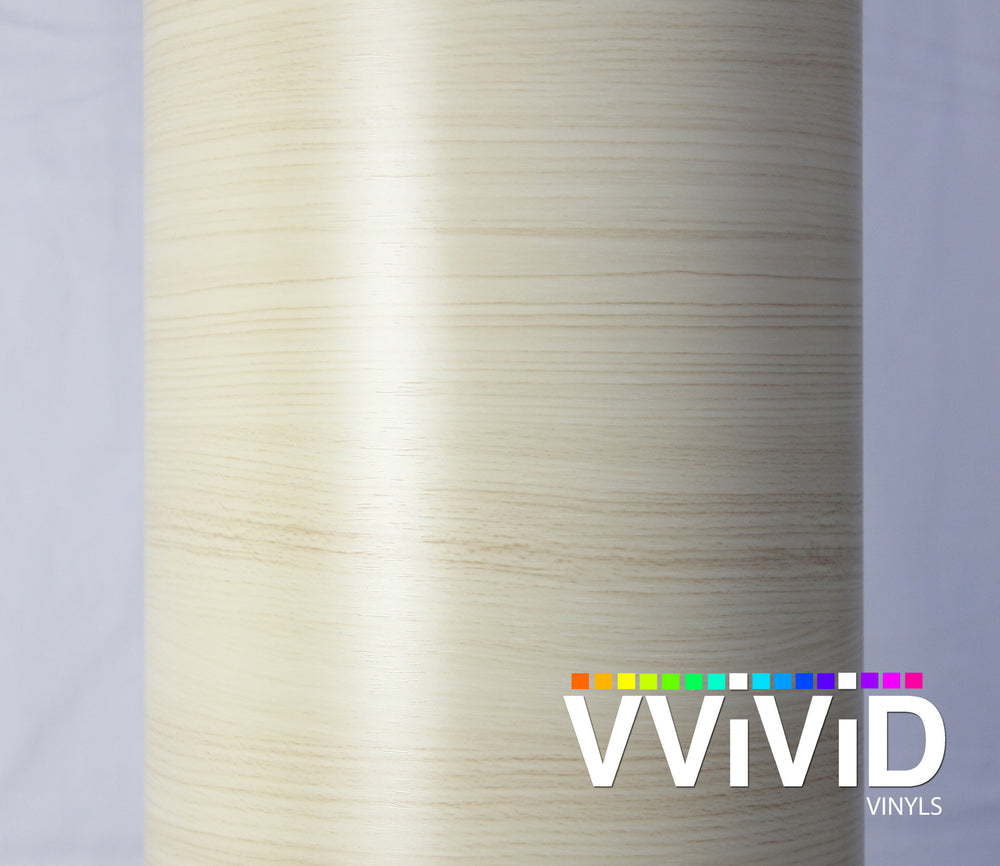 XPO White Maple Wood Grain Vinyl Wrap roll | Vvivid Canada