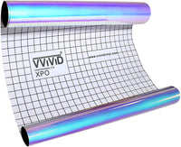 DECO65 High Gloss Unicorn Blue-to-Purple Opal Holographic Adhesive Craft Film - backing