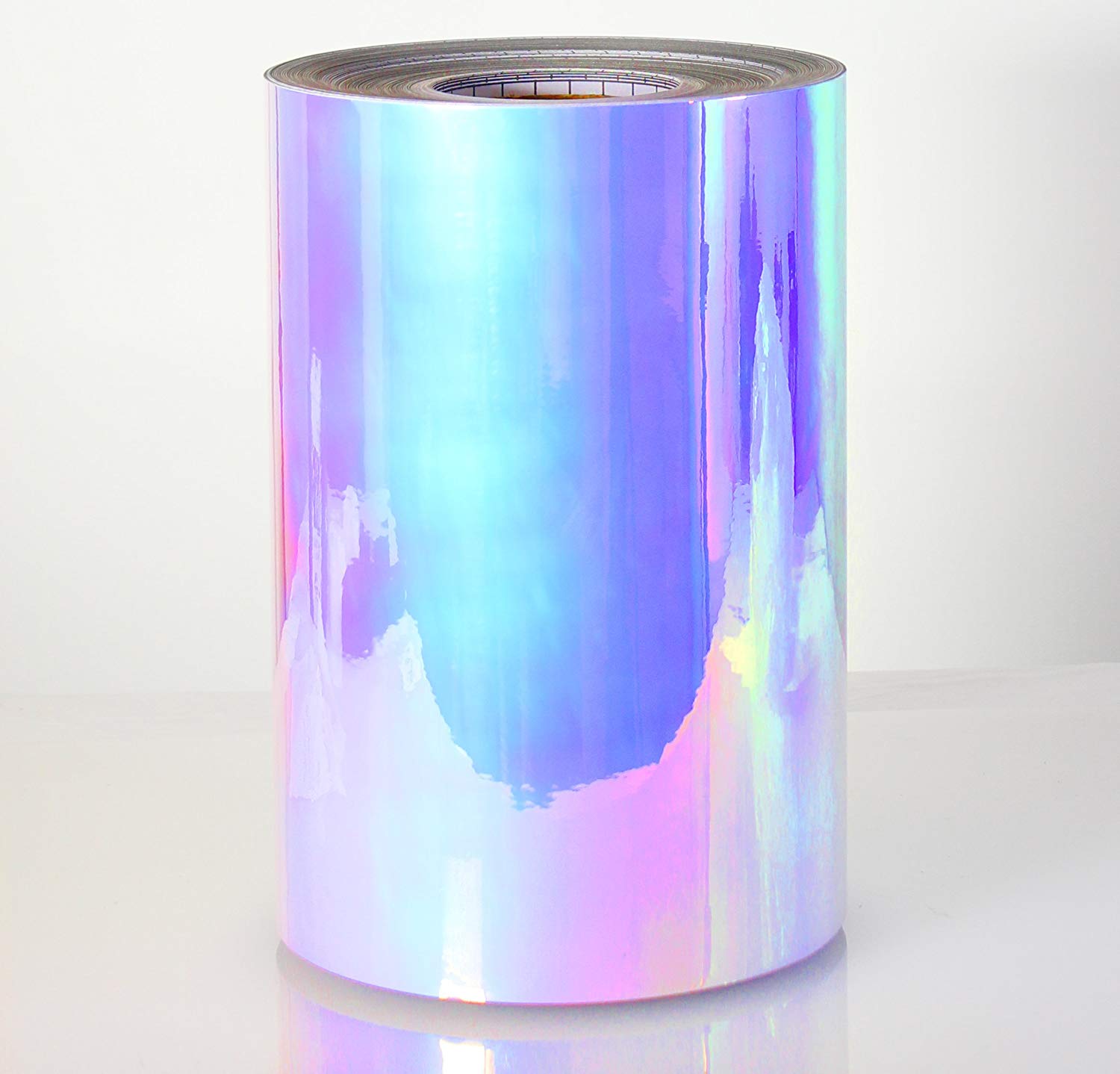 DECO65 High Gloss Unicorn Blue-to-Purple Opal Holographic Adhesive Craft Film - roll