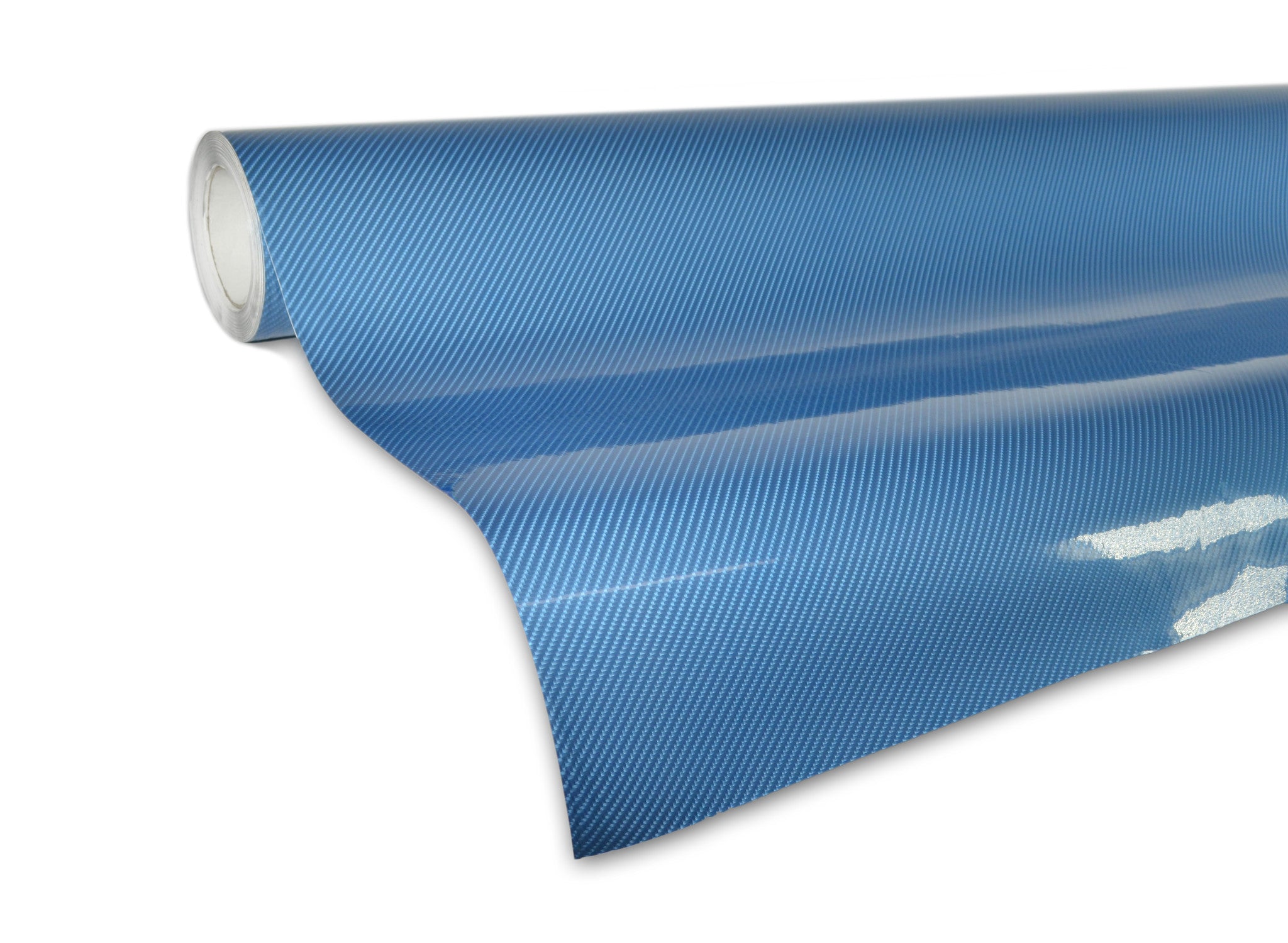 XPO Tech Art Blue Gloss Carbon Vinyl Wrap roll 2 | Vvivid Canada