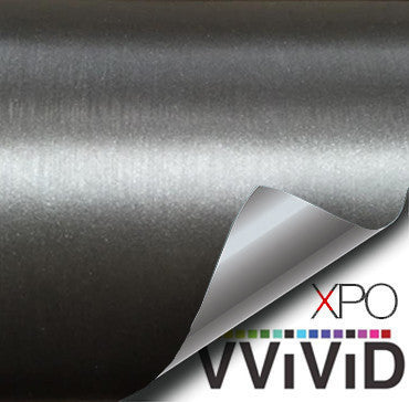 XPO Gunmetal Brushed Steel Vinyl Wrap | Vvivid Canada