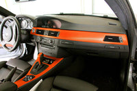 XPO Orange Dry Carbon Vinyl Wrap car dash | Vvivid Canada