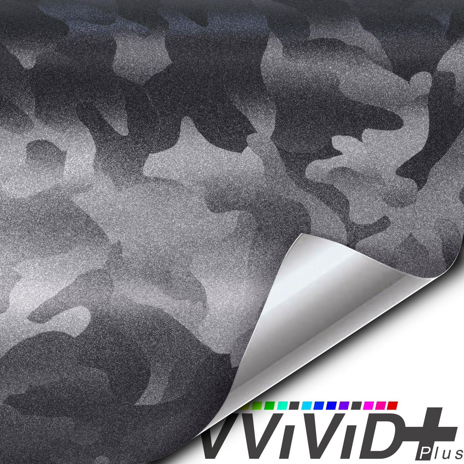 VViViD+ Ghost Metal Dark Grey Stealth Camo
