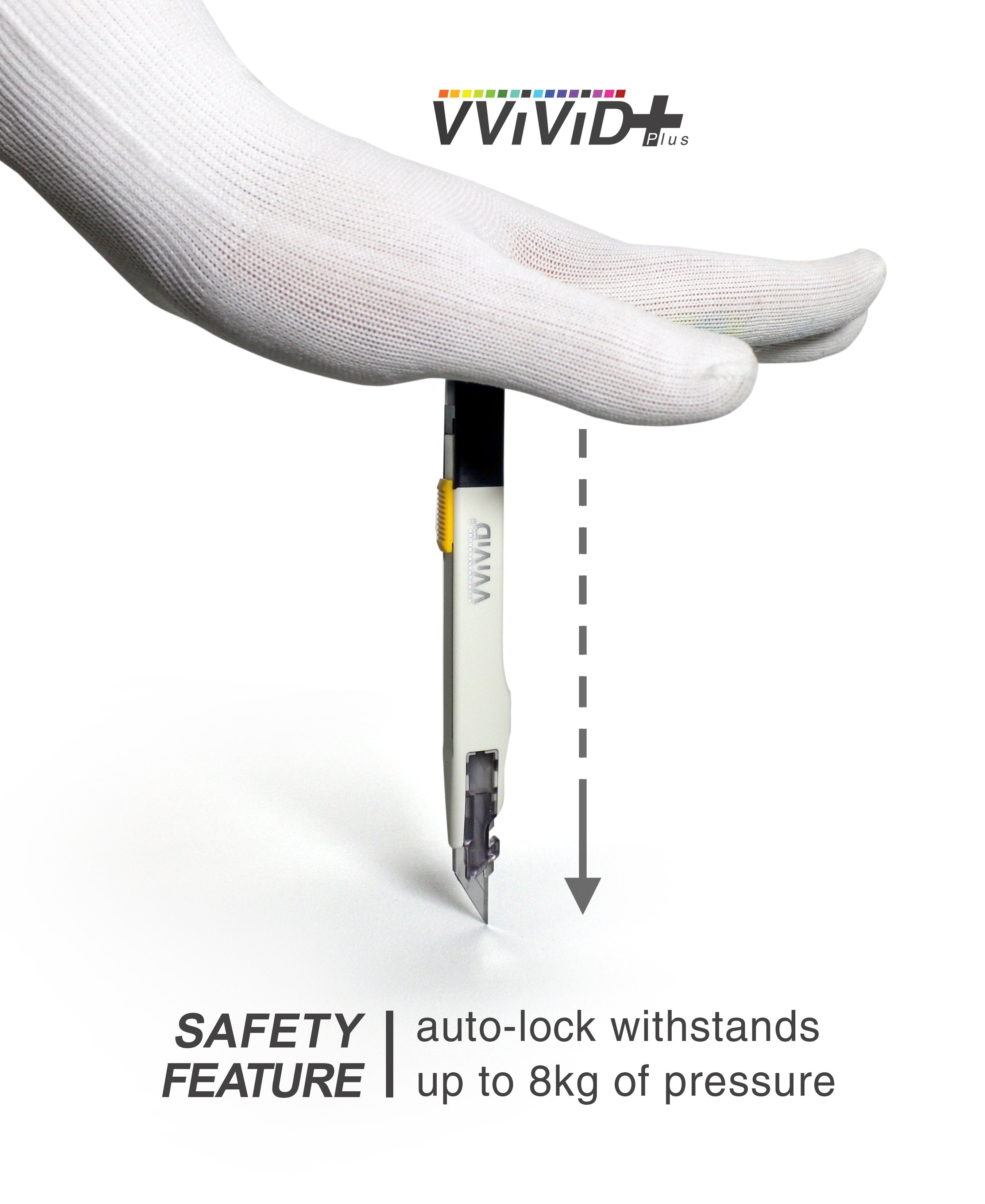 VViViD+ Premium Precision 30° Retractable Utility Cutting Knife