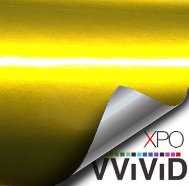 XPO Liquid Metal Yellow Vinyl Wrap demo | Vvivid Canada
