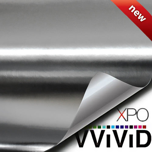 XPO Lustre Chrome Silver Vinyl Wrap | Vvivid Canada