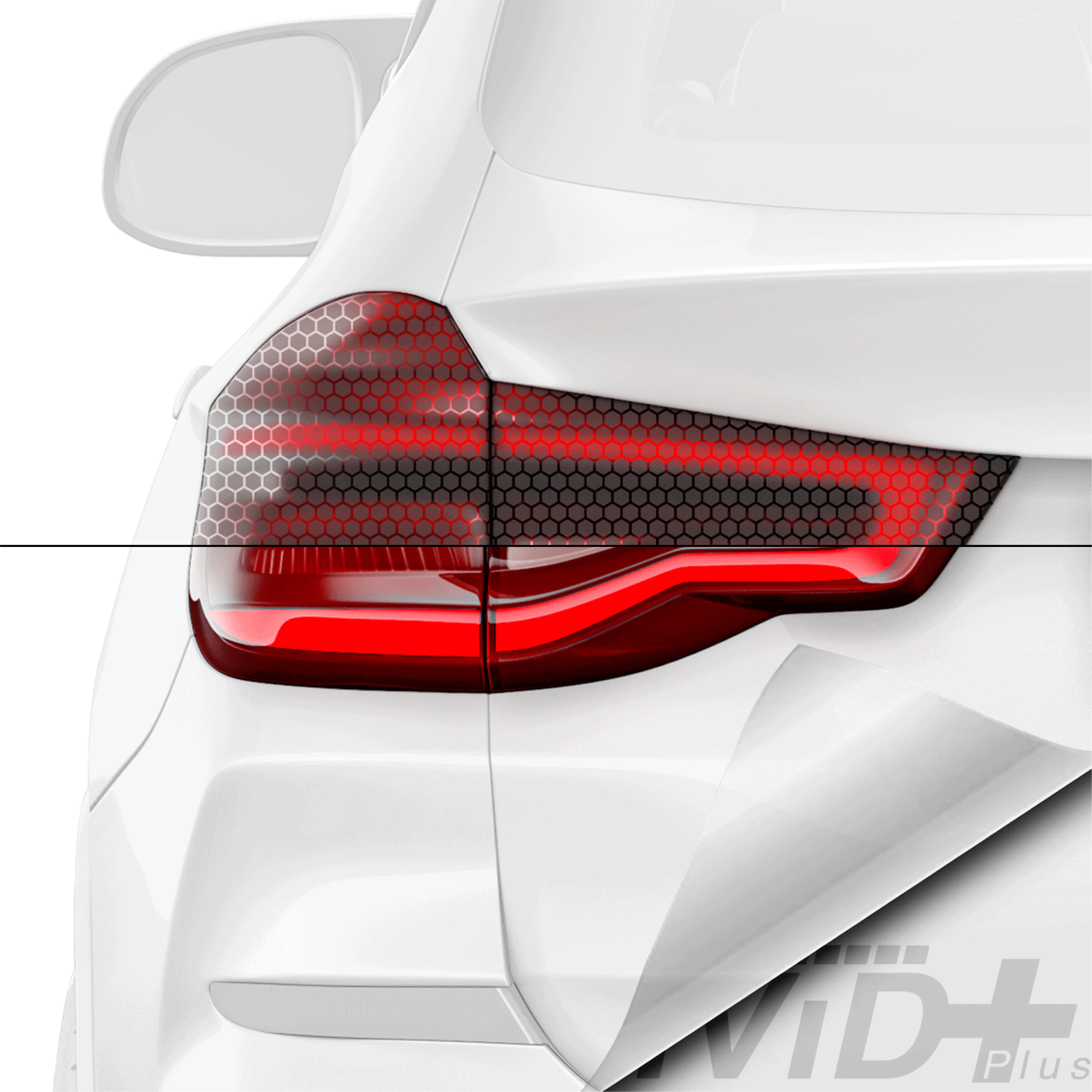 HEX+ Matte Smoke Honeycomb - Tail Light Air-tint® – VViViD Shop Canada