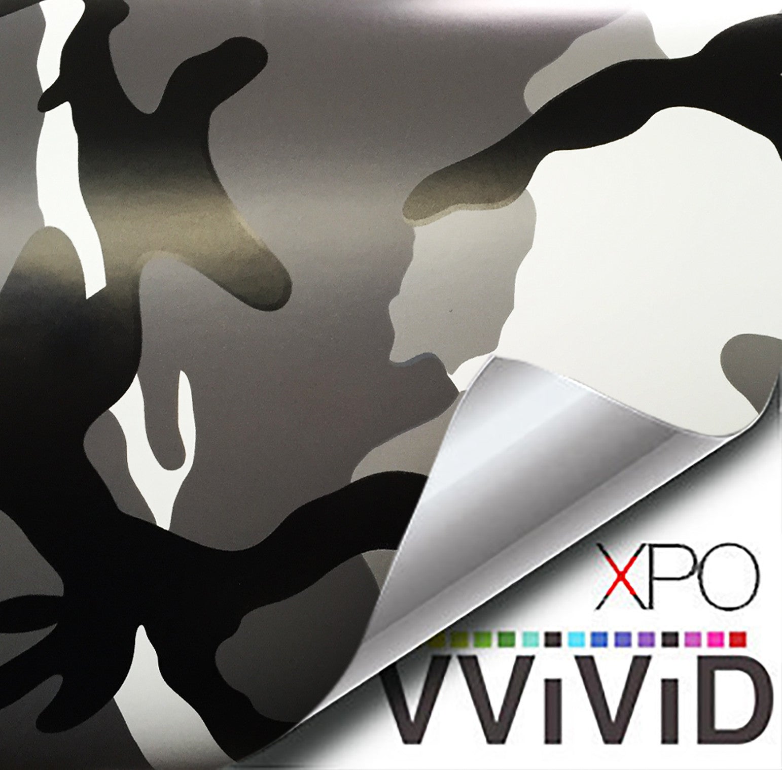 XPO Matte Snow Camouflage (Grayscale) Vinyl Wrap | Vvivid Canada