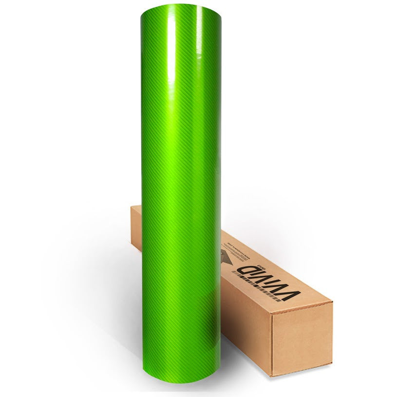 XPO Tech Art Green Gloss Carbon Vinyl Wrap roll | Vvivid Canada