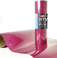 V2 Pro Hyper Pink Glitter Heat Transfer Vinyl Film thumbnail
