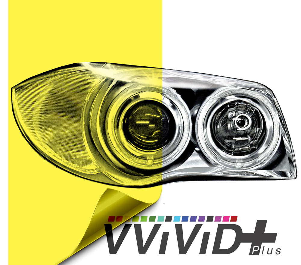 2017 VViViD+ Yellow Air-tint® Headlight Tint Vinyl Film | Vvivid Canada