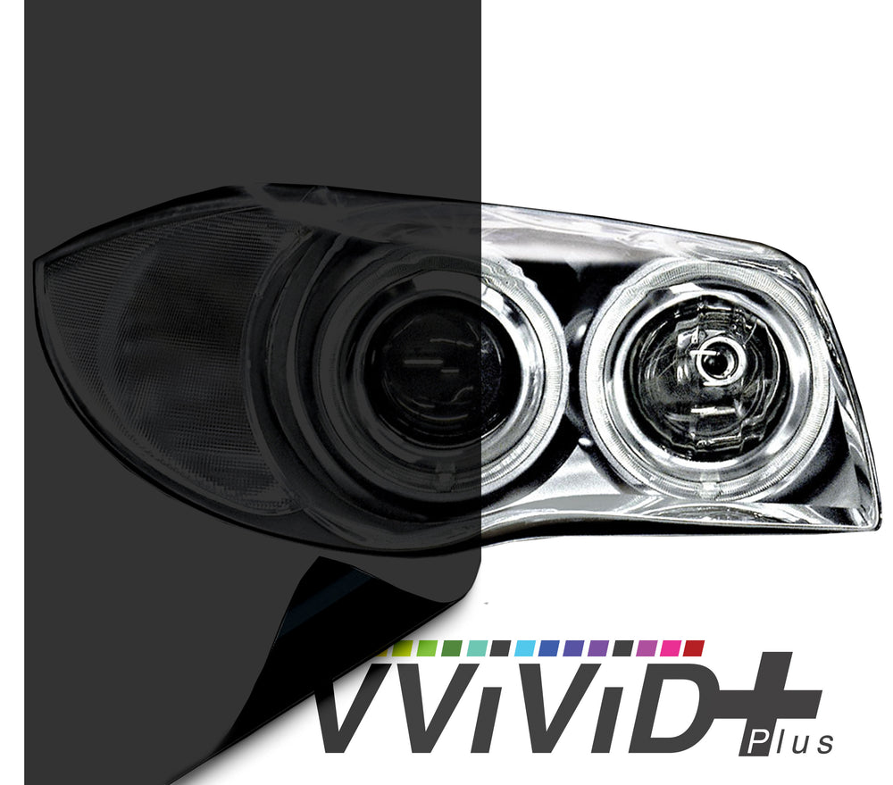 2017 VViViD+ Dark Smoke Air-tint® Headlight Tint Vinyl Film | Vvivid Canada