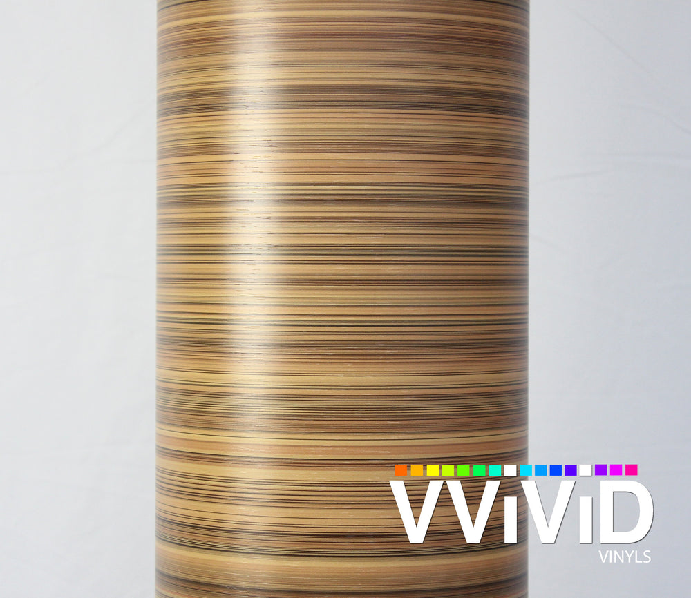 XPO Striped Maple Wood Grain Vinyl Wrap roll | Vvivid Canada
