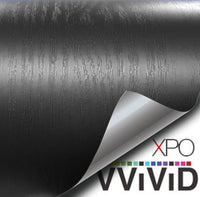 XPO Stealth Black Ash Wood Grain Vinyl Wrap | Vvivid Canada
