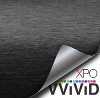 XPO Black Brushed Steel Vinyl Wrap | Vvivid Canada