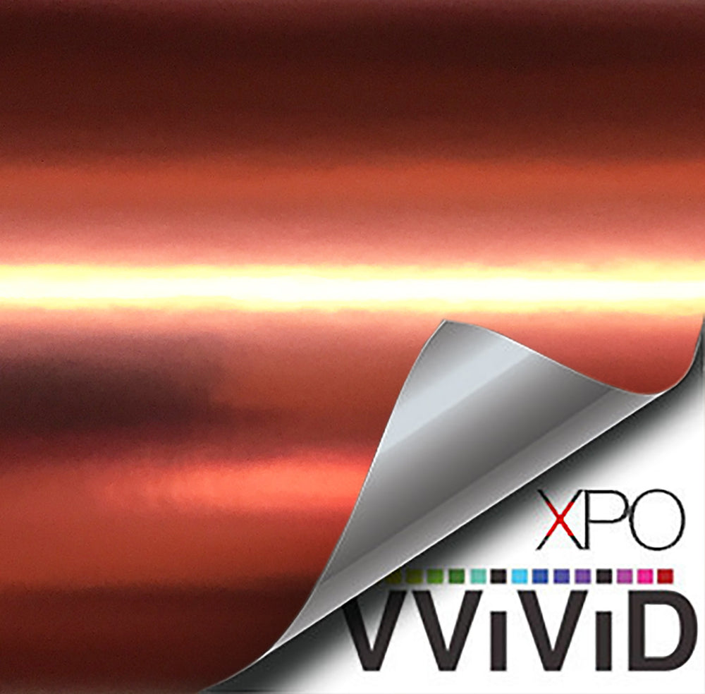 XPO Lustre Chrome Bloody Orange Vinyl Wrap demo | Vvivid Canada