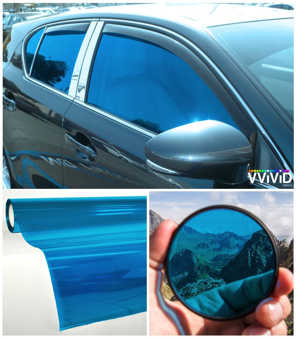 VViViD Blue Transparent Window Tint display