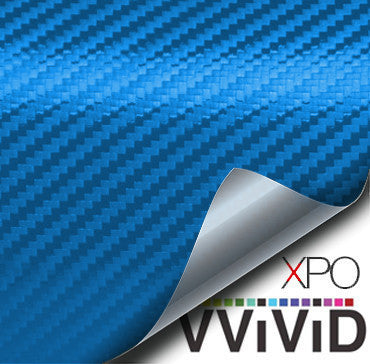 XPO Metallic Blue Dry Carbon Vinyl Wrap | Vvivid Canada