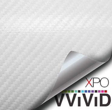 XPO White Dry Carbon Vinyl Wrap | Vvivid Canada