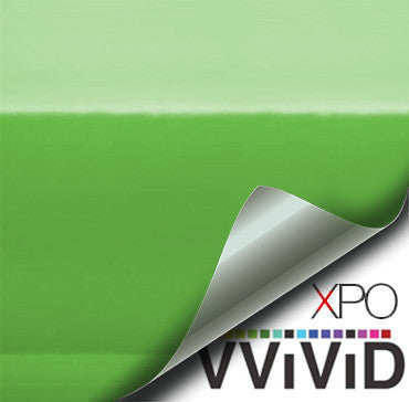 XPO Gloss Lime Green Vinyl Wrap | Vvivid Canada