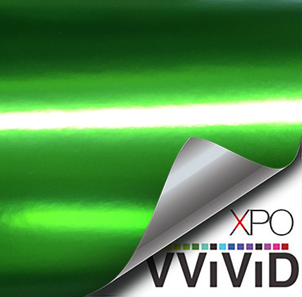 XPO Lustre Chrome Green Vinyl Wrap demo | Vvivid Canada