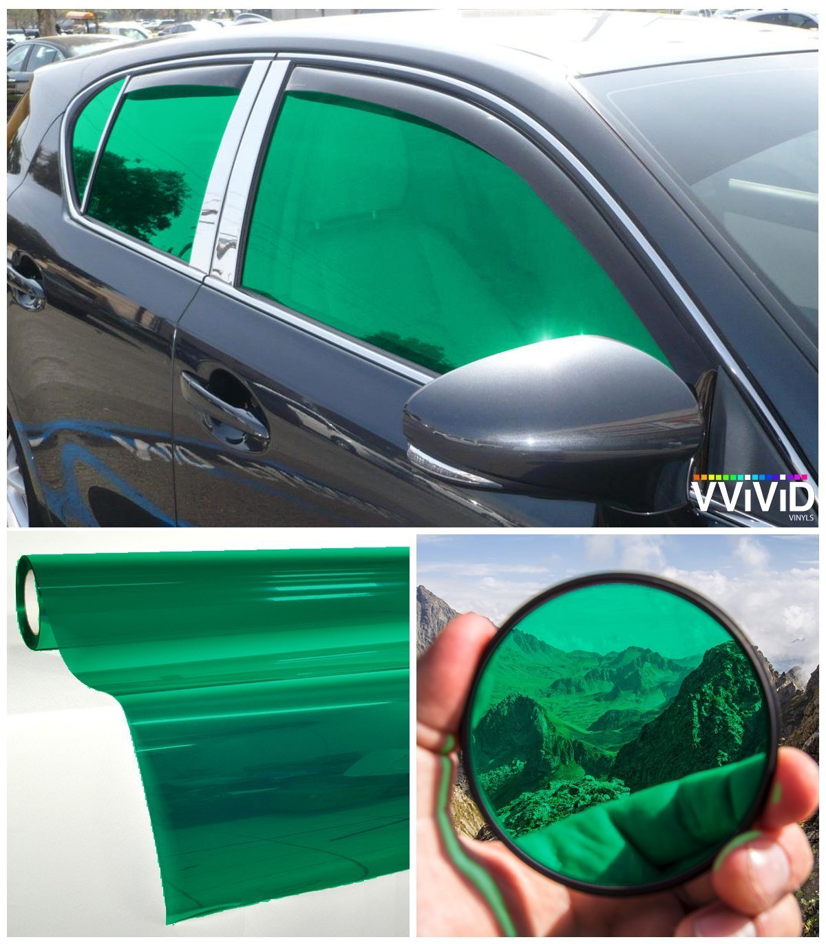 VViViD Green Transparent Window Tint display