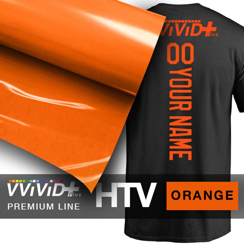 VViViD+ Orange Premium Line Heat Transfer Vinyl 12" x 36"