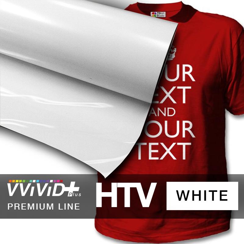 VViViD+ White Premium Line Heat Transfer Vinyl 12" x 36"