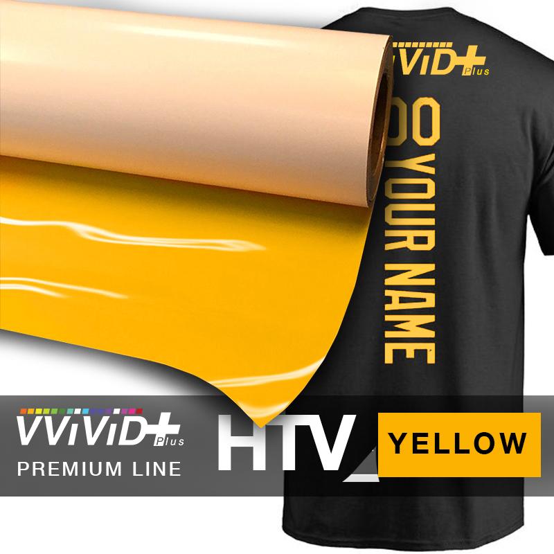 VViViD+ Yellow Premium Line Heat Transfer Vinyl 12" x 36"