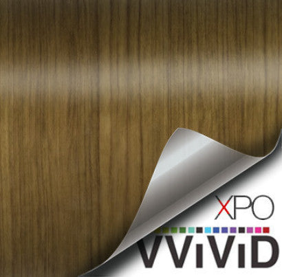 XPO Teak Wood Grain Vinyl Wrap | Vvivid Canada