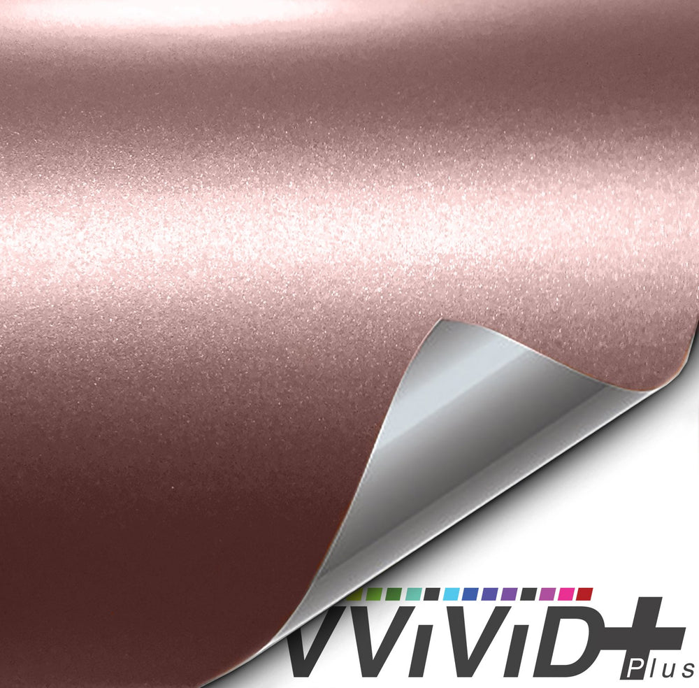 VViViD+ Satin Rose Gold (Chrome Powder Metallic)