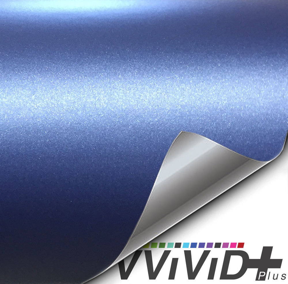 2017 VViViD+ Matte Metallic Navy Blue (Ghost) Vinyl Wrap | Vvivid Canada