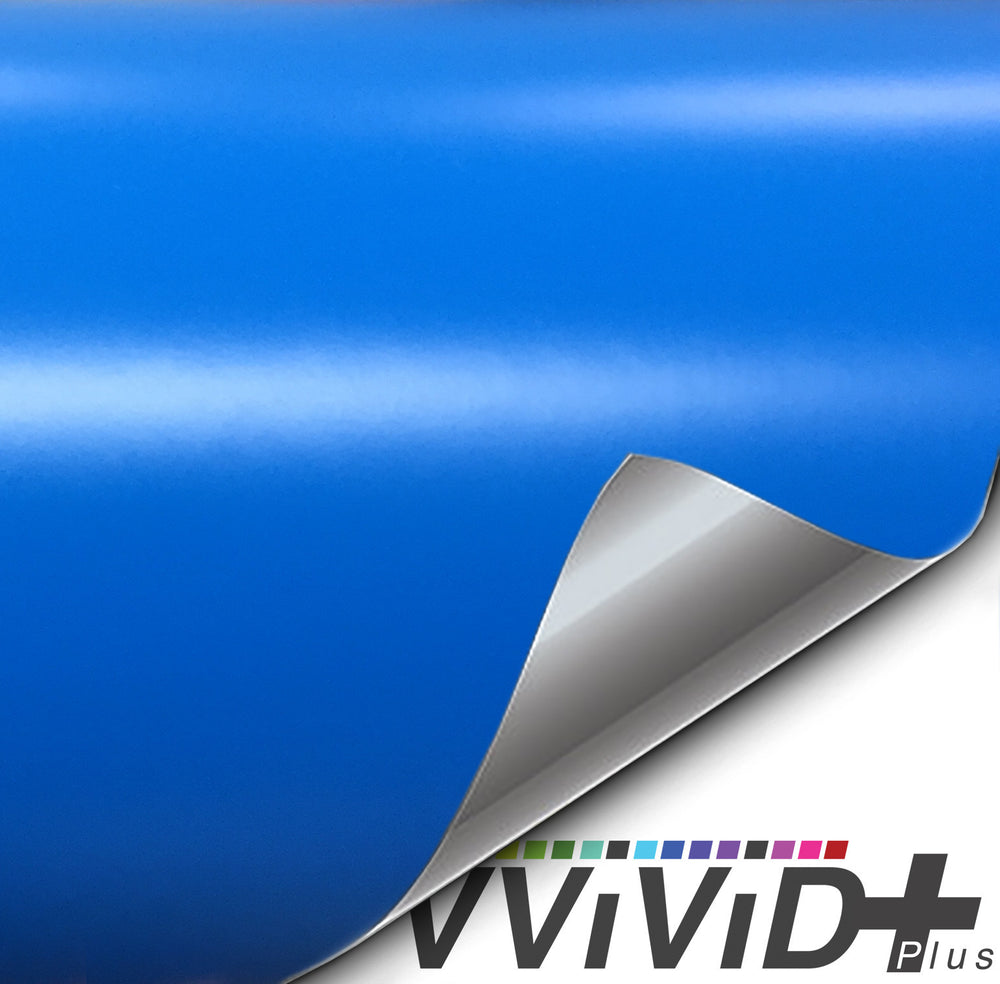 2017 VViViD+ Matte Smurf Blue (Riviera Porsche GT3 Blue) Vinyl Wrap | Vvivid Canada