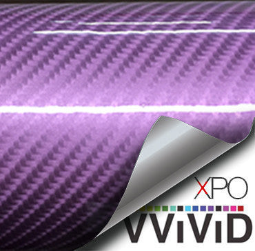 XPO Tech Art Pink Gloss Carbon Vinyl Wrap | Vvivid Canada