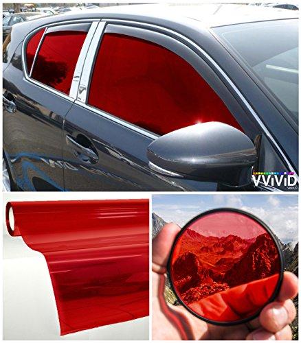 VViViD Red Transparent Window Tint display