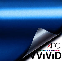XPO Satin Chrome Blue Vinyl Wrap | Vvivid Canada