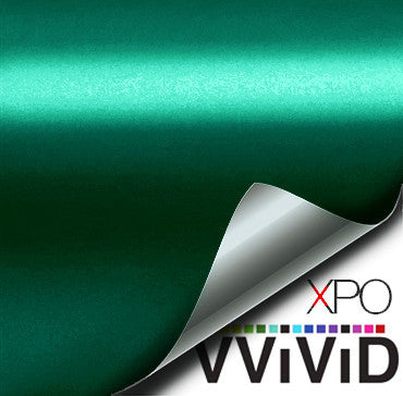 XPO Satin Chrome Emerald Dark Green Vinyl Wrap | Vvivid Canada