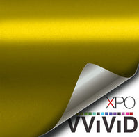 XPO Satin Chrome Gold Vinyl Wrap | Vvivid Canada
