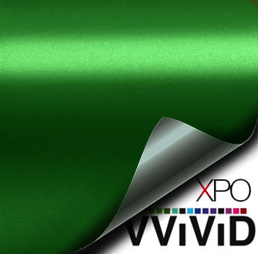 XPO Satin Chrome Green Vinyl Wrap | Vvivid Canada