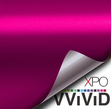 XPO Satin Chrome Magenta Vinyl Wrap | Vvivid Canada
