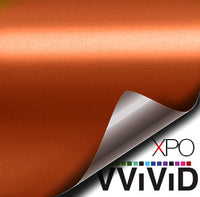 XPO Satin Chrome Orange Vinyl Wrap | Vvivid Canada