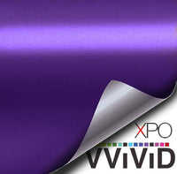XPO Satin Chrome Purple Vinyl Wrap | Vvivid Canada