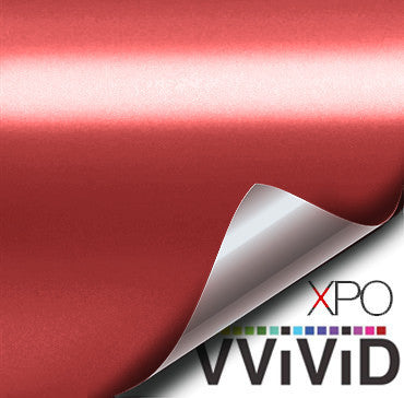 XPO Satin Chrome Red Vinyl Wrap | Vvivid Canada