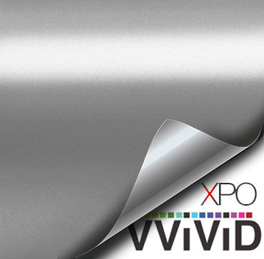 XPO Satin Chrome Silver Vinyl Wrap | Vvivid Canada