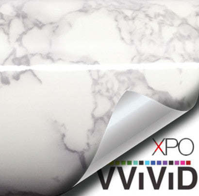 XPO White-Grey Veined Marble Vinyl Wrap | Vvivid Canada