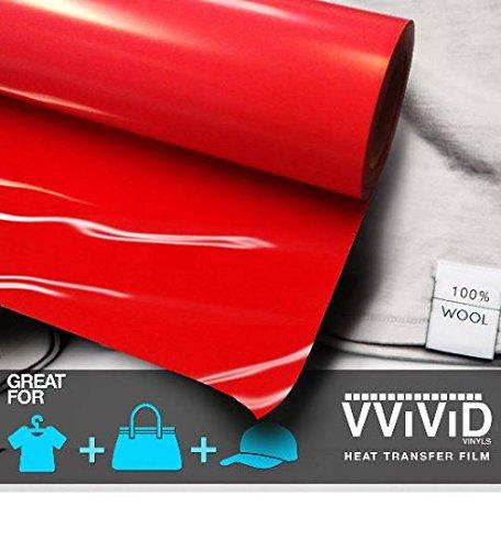 VViViD Red Heavy-Duty Heat Transfer Vinyl 12" x 36"
