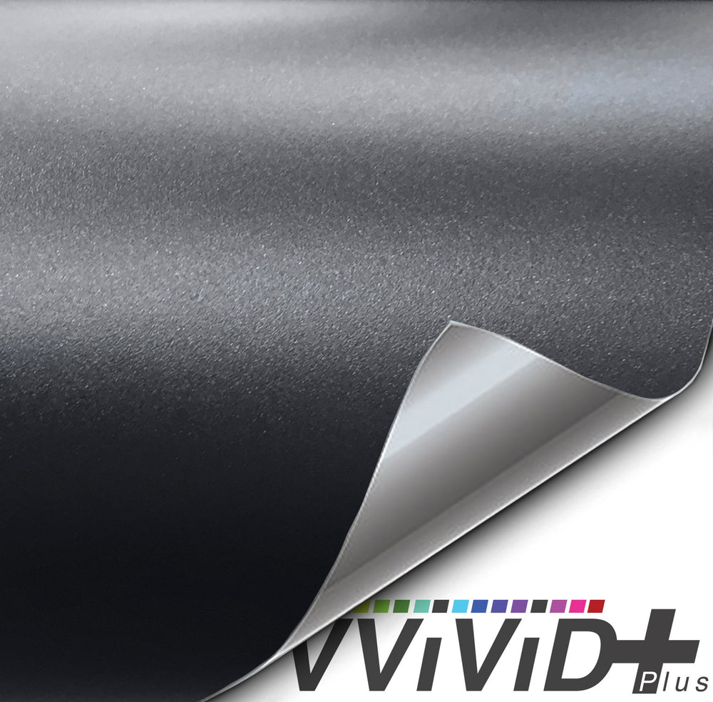 2017 VViViD+ Matte Metallic Charcoal Vinyl Wrap | Vvivid USA
